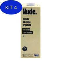 Kit 4 Bebida De Aveia Organico Baunilha Nude 1L