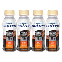 Kit 4 Bebida Láctea Nutren Protein com 15g de Proteínas Sabor Chocolate 260ml