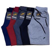 Kit 4 bermuda short masculina de moleton Kit 4 bermuda short masculina de moleton