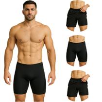 Kit 4 Bermuda Térmica Masculina Short Segunda Pele Bicicleta Esportes Compressão