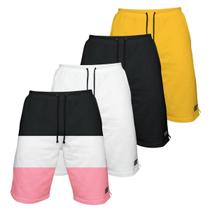 Kit 4 Bermudas Moletom Masculina com 3 Bolsos Fenda Lateral Short Básico Casual Treino Kit 4 Bermudas Moletom Masculina com 3 Bolsos Fenda Lateral Short Básico Casual Treino