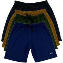 Kit 4 Bermudas Moletom Masculinas de Crianças Infantil Juvenil 100% Poliester Lisas