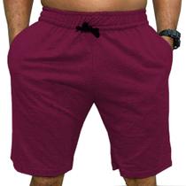 Kit 4 Bermudas Moletom Short Com Bolso Treino Casual Cores Básico Esporte verão