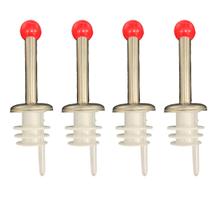 Kit 4 Bico Dosador Inox E Pvc Rolha Para Garrafas Kit 4 Bico Dosador Inox E Pvc Rolha Para Garrafas