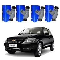 Kit 4 Bico Injetor Celta 1.0 8v 1.4 8V 2007 a 2015 Delphi