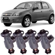 Kit 4 Bico Injetor Chevrolet Celta 1.0 1.4 2007 a 2015 Cinza Delphi