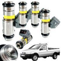 Kit 4 Bico Injetor Fiat Strada 1.8 8V Gasolina 2004 Diante
