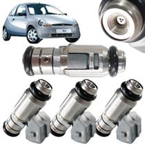 Kit 4 Bico Injetor Ka Rocam 1.0 1.3 Gasolina 2009 Em Diante