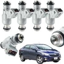 Kit 4 Bico Injetor Prisma 1.0 8V Flex Gasolina 2009 Até 2012