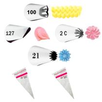 Kit 4 Bicos De Confeitar (2 Pequenos E 2 Grandes) Wilton Nfe