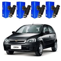 Kit 4 Bicos Injetores Corsa 1.8 8v Flex 2006 Até 2012 Delphi
