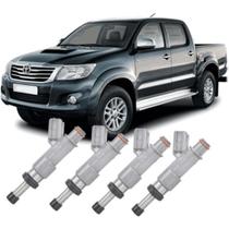 Kit 4 Bicos Injetores Hilux e SW4 2.7 16V Flex 2010 a 2015