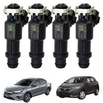 Kit 4 Bicos Injetores Honda Fit Honda City 1.5 16V 28353819