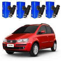 Kit 4 Bicos Injetores Idea 1.8 8v Flex 2006 Até 2009 Delphi