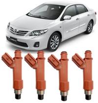 Kit 4 Bicos Injetores Toyota Corolla Fielder 1.8 Flex de 2009 a 2013 Denso