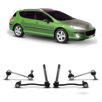 Kit 4 Bieleta Tirante Suspensão Peugeot 407 Sw 09