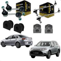 Kit 4 bieletas lancer outlander axios+ 4 buchas estabilizado Kit 4 bieletas lancer outlander axios+ 4 buchas estabilizado