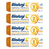 Kit 4 BioArgi C Arginina + Vitamina C 16Cps - União Química
