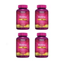 Kit 4 Biotina 60 Capsulas - Herbamed Beauty