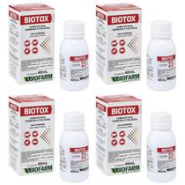 Kit 4 BIOTOX 40 ML - Banho e Pulverização - Pulga, Carrapato e Sarna Kit 4 BIOTOX 40 ML - Banho e Pulverização - Pulga, Carrapato e Sarna