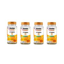 Kit 4 Bioviton Gummy Vitamina C Unilife 4x30 Gomas Sabor Laranja