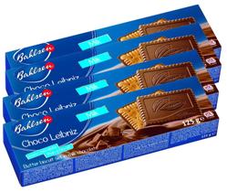 Kit 4 Biscoito Bahlsen Choco Leibnez Milk 125G