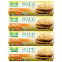 Kit 4 Biscoito Importado Crocant Aveia Gullon 280G S/Açúcar