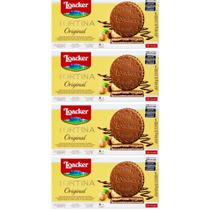 Kit 4 Biscoito Importado Tortina Original Creme de Avelã 63G