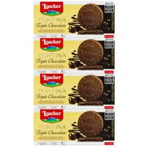 Kit 4 Biscoito Importado Tortina Triple Chocolate 63 Gramas