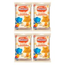 Kit 4 Biscoito Mucilon Snack Laranja e Banana 35g