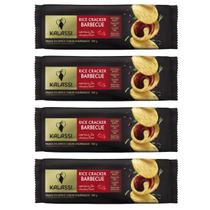 Kit 4 Biscoito Snack De Arroz Kalassi Sabor Barbecue 100Gr