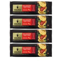 Kit 4 Biscoito Snack De Arroz Kalassi Sabor Pimenta 100 Gr