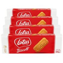 Kit 4 Biscoitos Bolacha Belga Lotus Biscoff 250G Kit 4 Biscoitos Bolacha Belga Lotus Biscoff 250G
