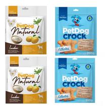 Kit 4 Biscoitos Naturais Super Premium Para Cachorros