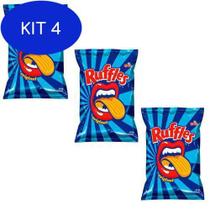 Kit 4 Biscoitos Salgadinhos Batata Ruffles Original 17G 10
