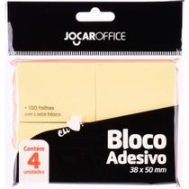 Kit 4 bloquinhos de notas autoadesivas - Jocar Office
