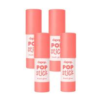 Kit 4 Blush Glow Stick Dapop Cor 3 Manteiga de Karité Kit 4 Blush Glow Stick Dapop Cor 3 Manteiga de Karité