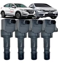 Kit 4 Bobina De Ignição Honda Hrv 1.8 2016 2017 2018