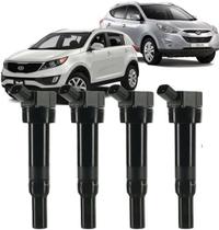 Kit 4 Bobina de Ignição Sportage Ix35 2.0 16V Flex de 2013 À 2016 - 27300-2e300