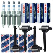 Kit 4 Bobina e 4 Vela Bosch March Versa Tiida 2012 A 2014 Kit 4 Bobina e 4 Vela Bosch March Versa Tiida 2012 A 2014