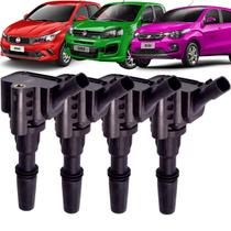 Kit 4 Bobina Ignição Argo Cronos Mobi Uno 1.3 2019