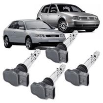 Kit 4 Bobina Ignição Golf Gti 1.8 20V Turbo A3 A4 1.8 Turbo