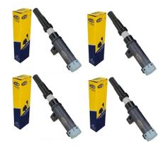 Kit 4 Bobina Logan Duster Megane Scenic Kangoo 1.6 16v K4m
