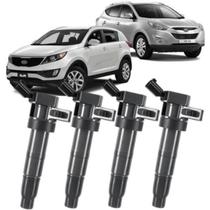 Kit 4 Bobinas de Ignicao IX35 2.0 16V Gasolina 2010 a 2012