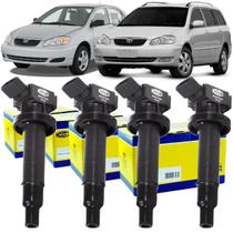 Kit 4 Bobinas Ignição Fielder Corolla 1.6 1.8 BI0051 Marelli Kit 4 Bobinas Ignição Fielder Corolla 1.6 1.8 BI0051 Marelli