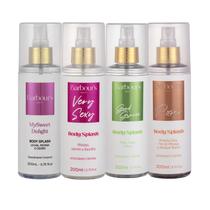 Kit 4 Body Splash Barbours Beauty 200ml Delight Very Sexy Roses Good Grace