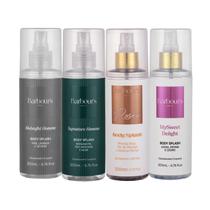 Kit 4 Body Splash Midnight Signature Roses Delight Barbous Beauty