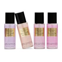 Kit 4 Body Splash mini Victoria's Secret Shimmer 75ml cada