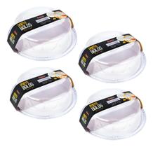 Kit 4 Boleira Premium Cristal Acrilico Porta Bolo Ambiente