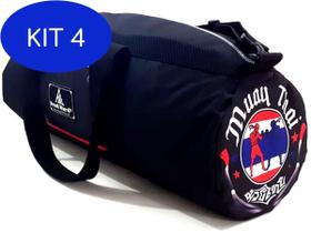 Kit 4 Bolsa / Mochila Fitness Bag Fred Hard Muay Thai